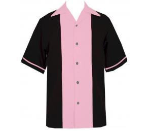 Herren Bowling sheen shirt Hemd panel teddy boy Rockabilly Harper vintage 50er 