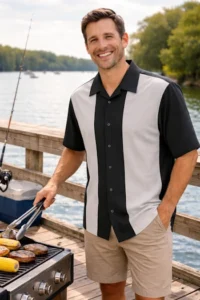 CHS-3 Retro Bowling Shirt for Men