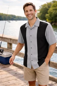 CHS-3 Retro Bowling Shirt for Men