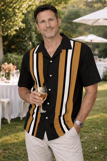  Striped Retro Shirt RBS-15