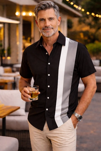 Vintage Style Mens Shirt in ANY Size 