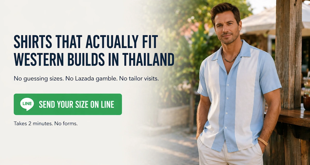Thailand Expat Shirts Thailand Expat Shirts that actually fit western builds in Thailand