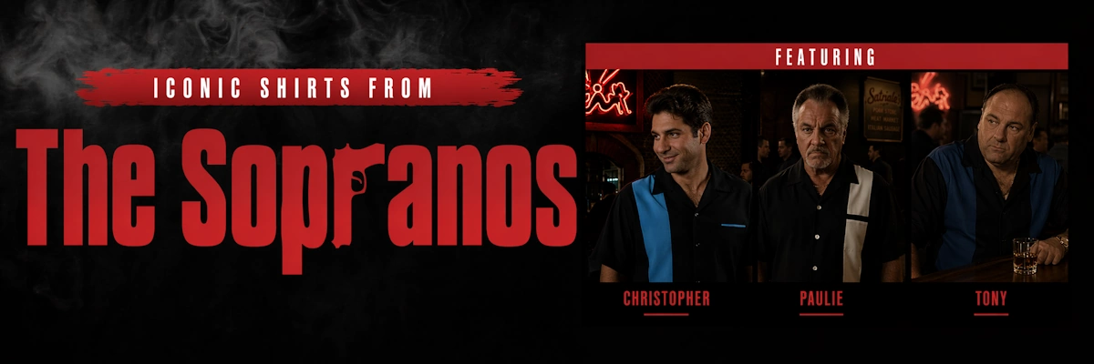Tony Soprano Shirts Banner - Iconic shirt collectrion from the TV series
