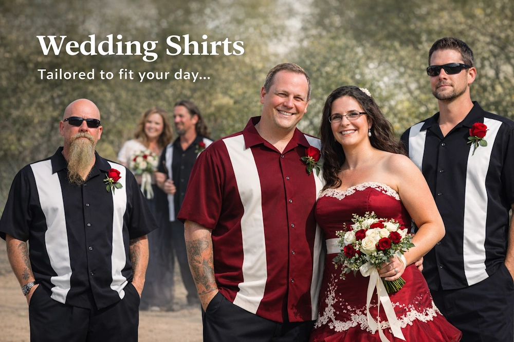 Custom Made Wedding shirts for men and groomsmen